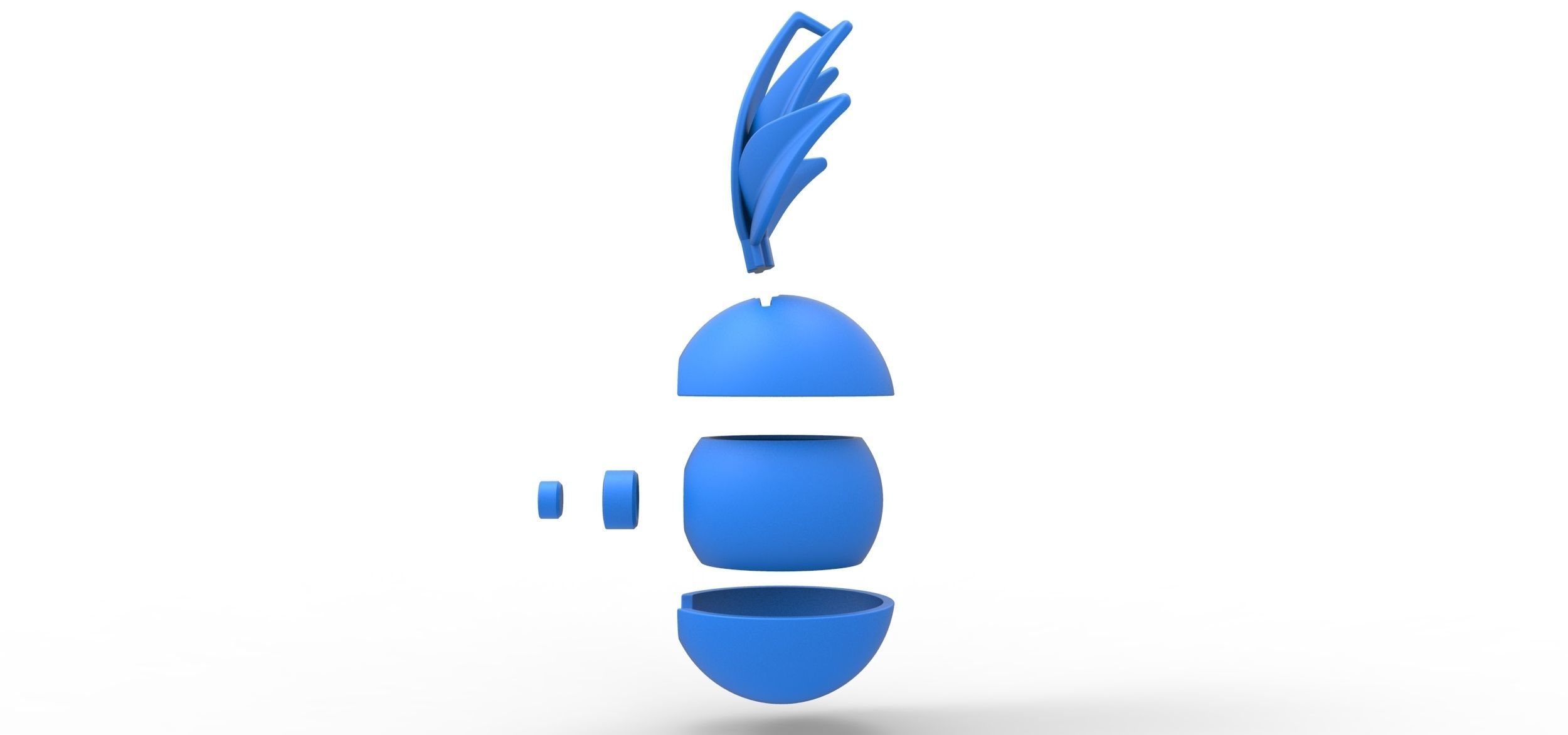 Oddish orb 3D print model_21