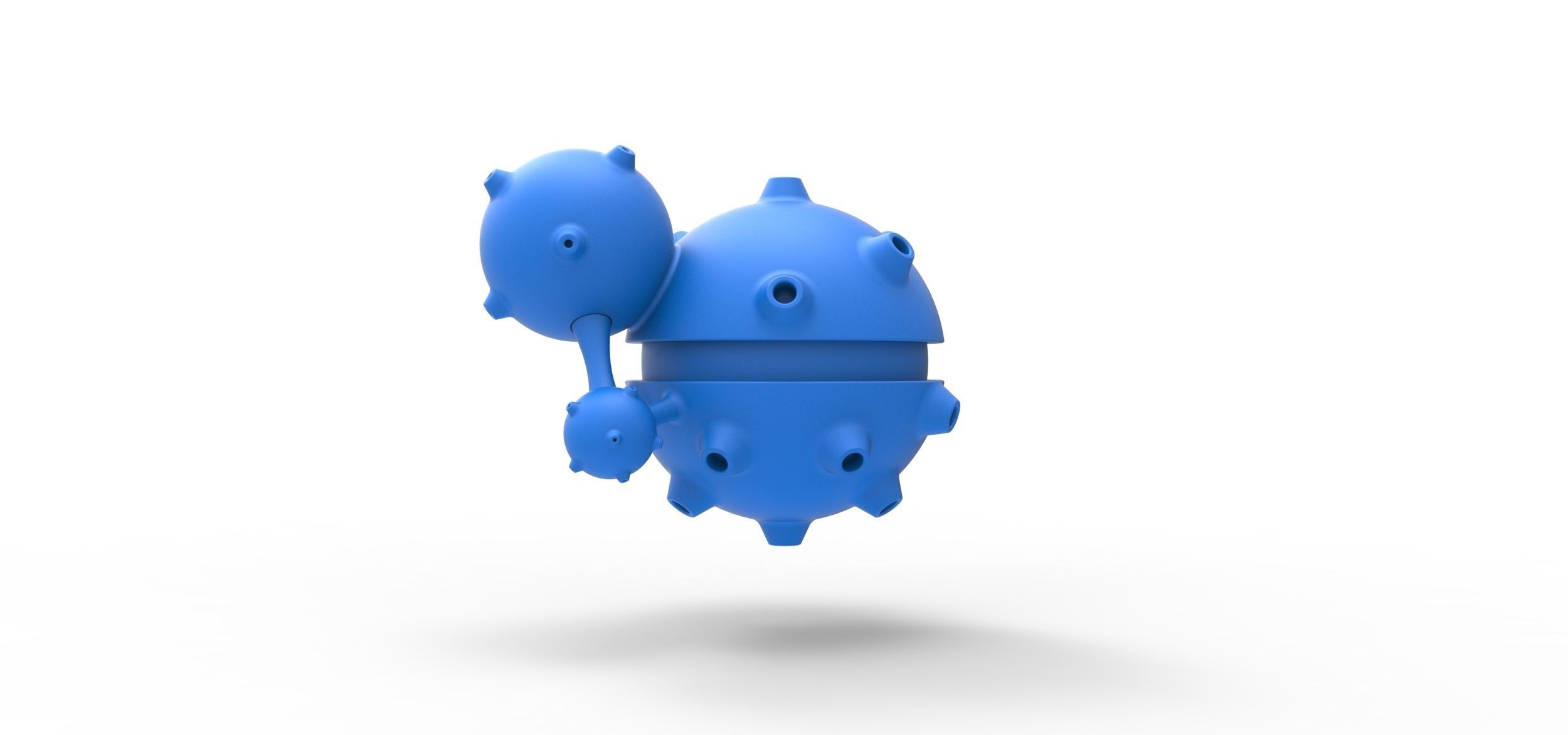 Weezing orb 3D print model_19