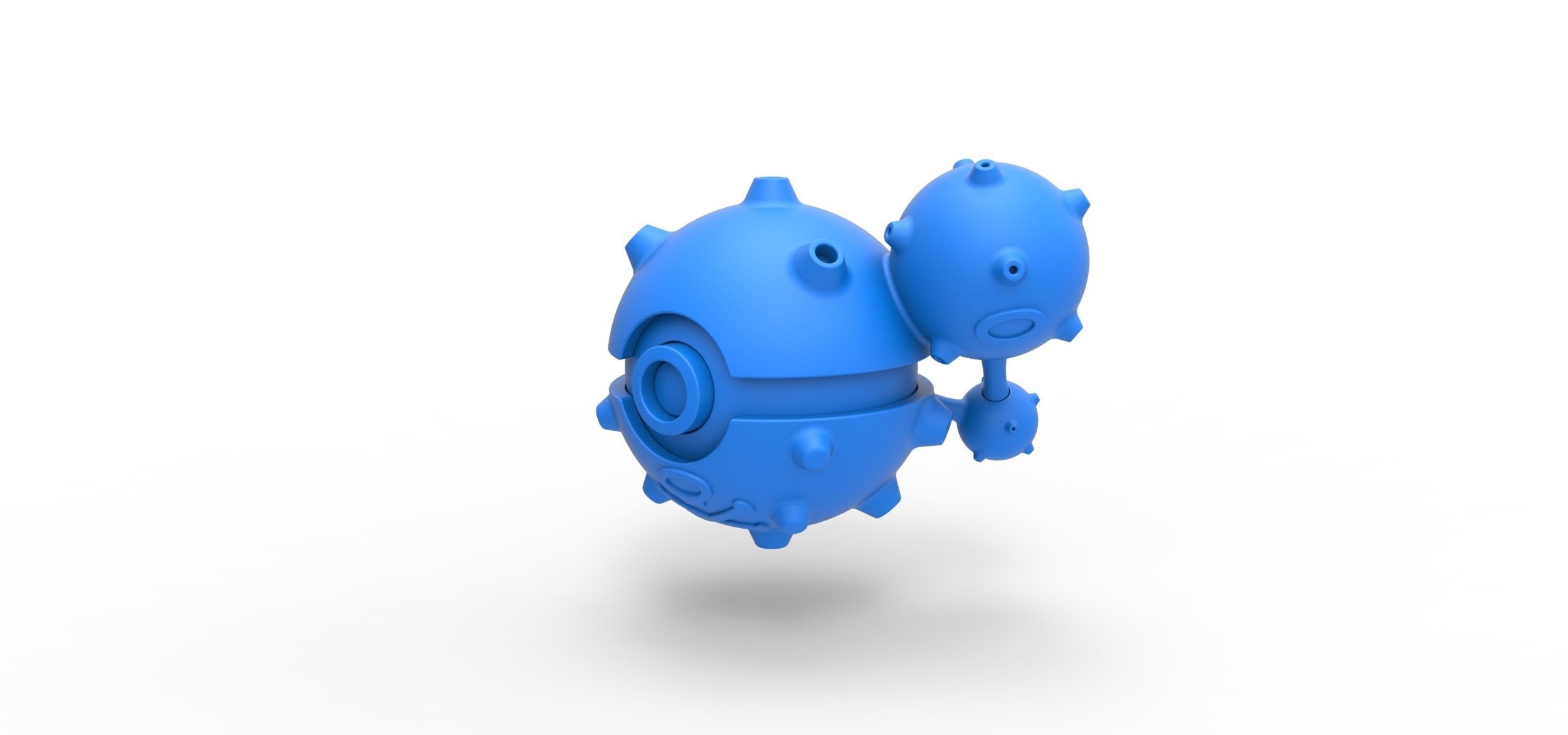 Weezing orb 3D print model_9