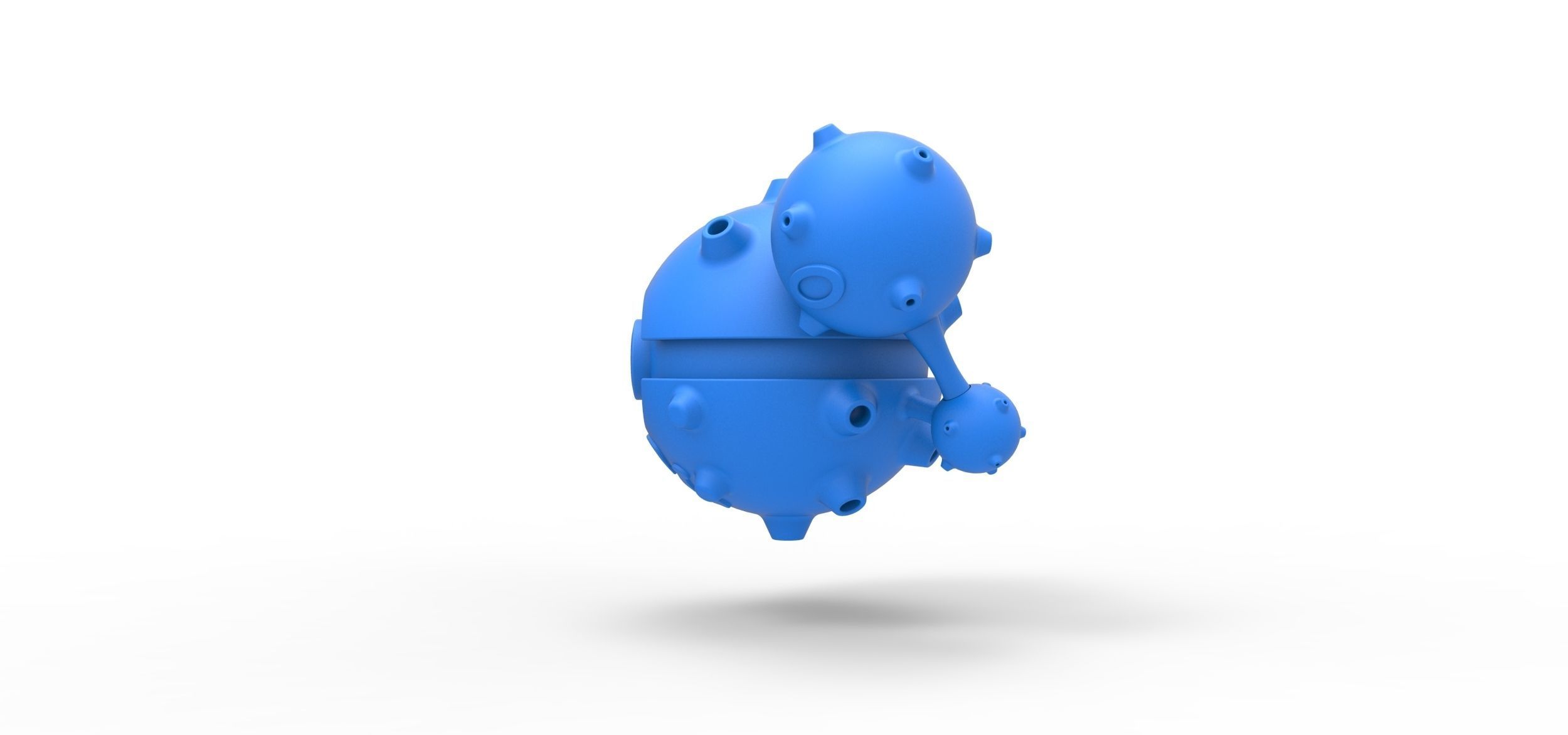 Weezing orb 3D print model_17