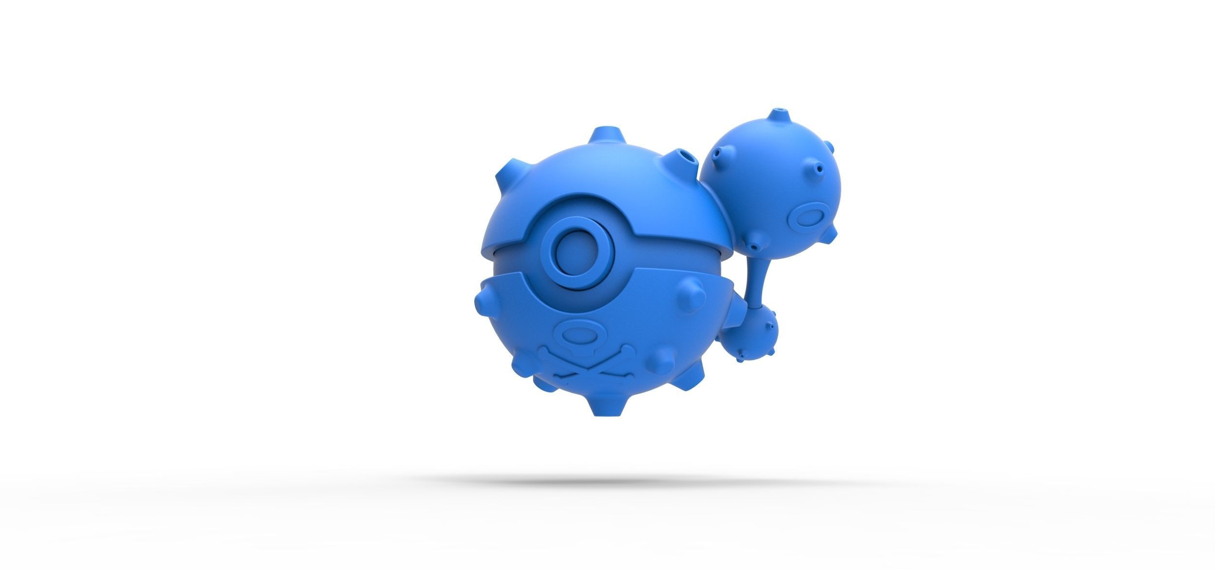 Weezing orb 3D print model_12