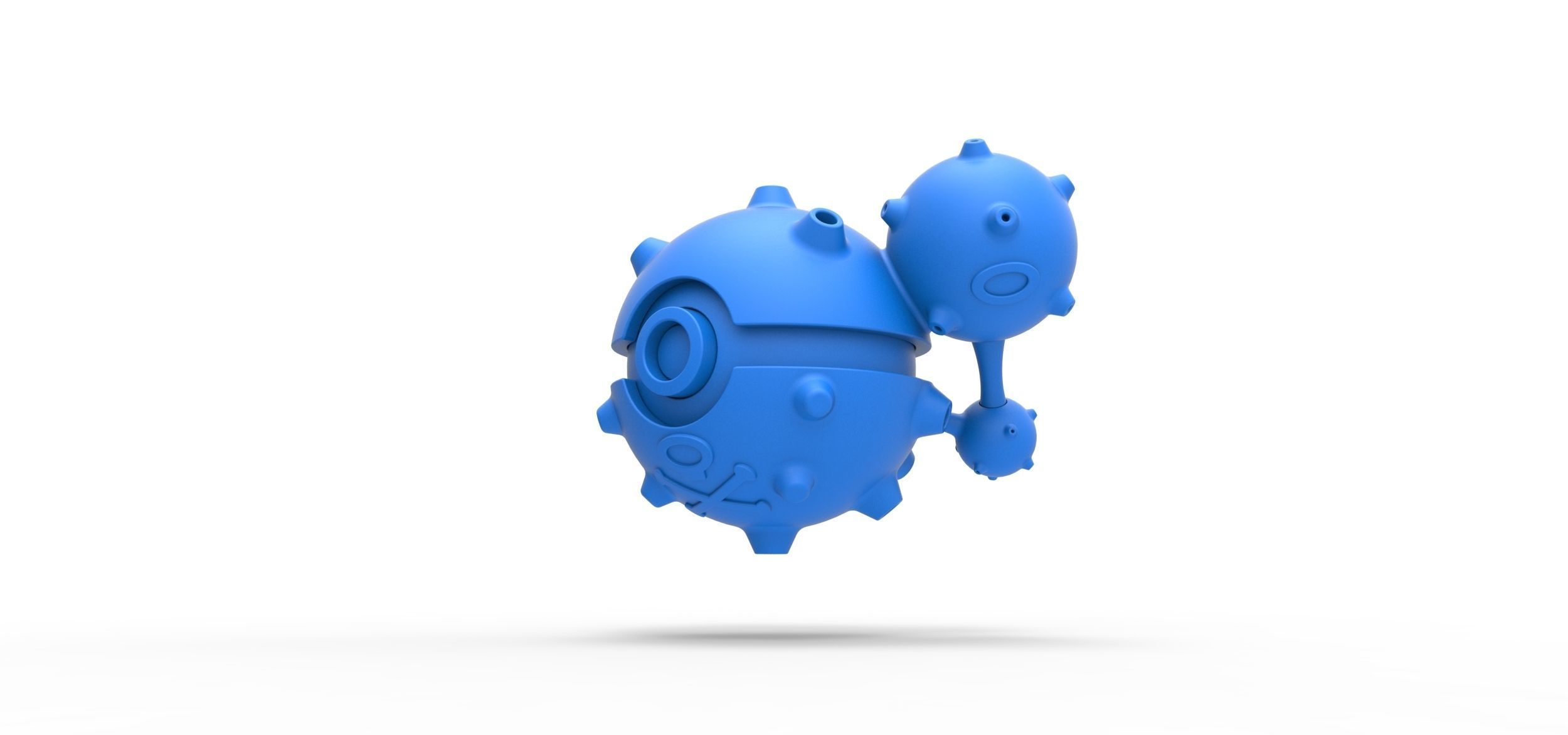 Weezing orb 3D print model_10