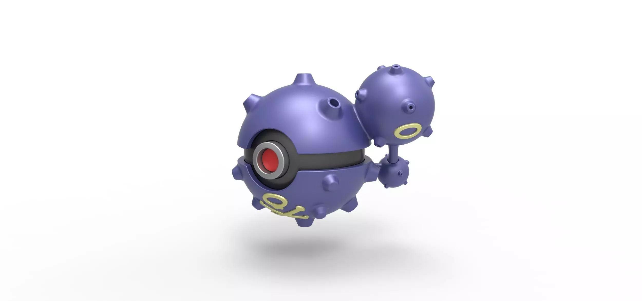 Weezing orb 3D print model_0