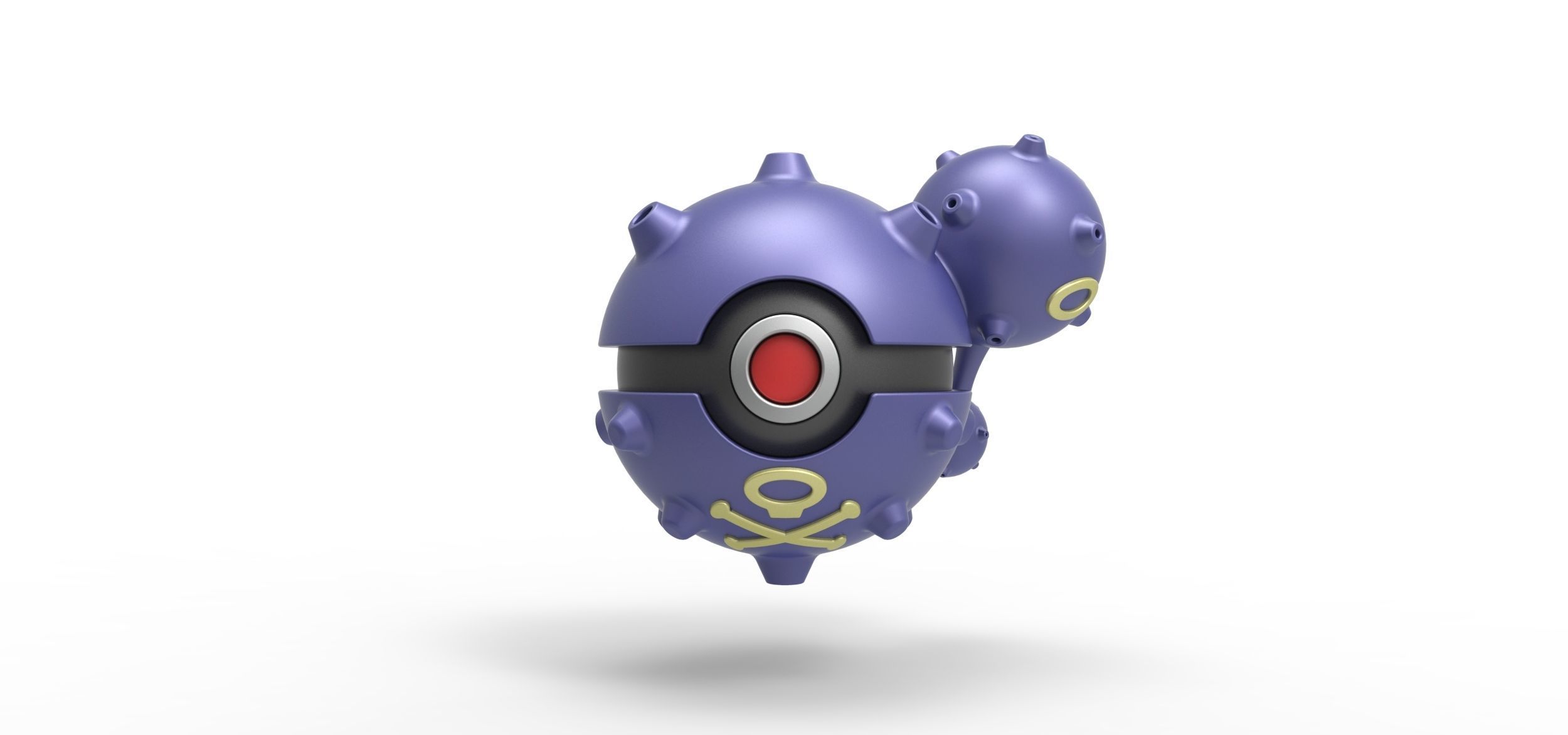 Weezing orb 3D print model_2
