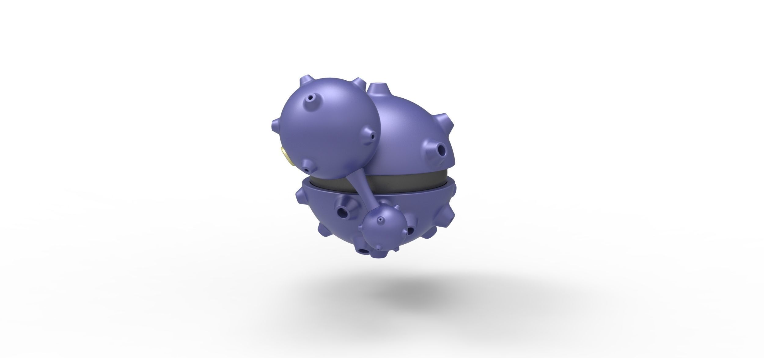 Weezing orb 3D print model_7