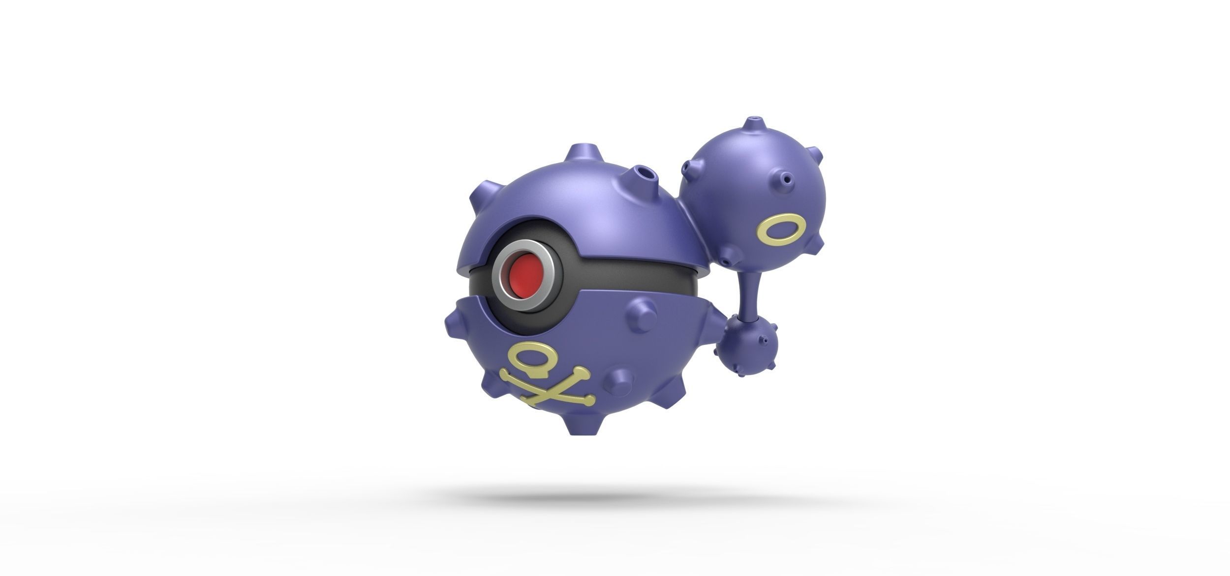 Weezing orb 3D print model_1