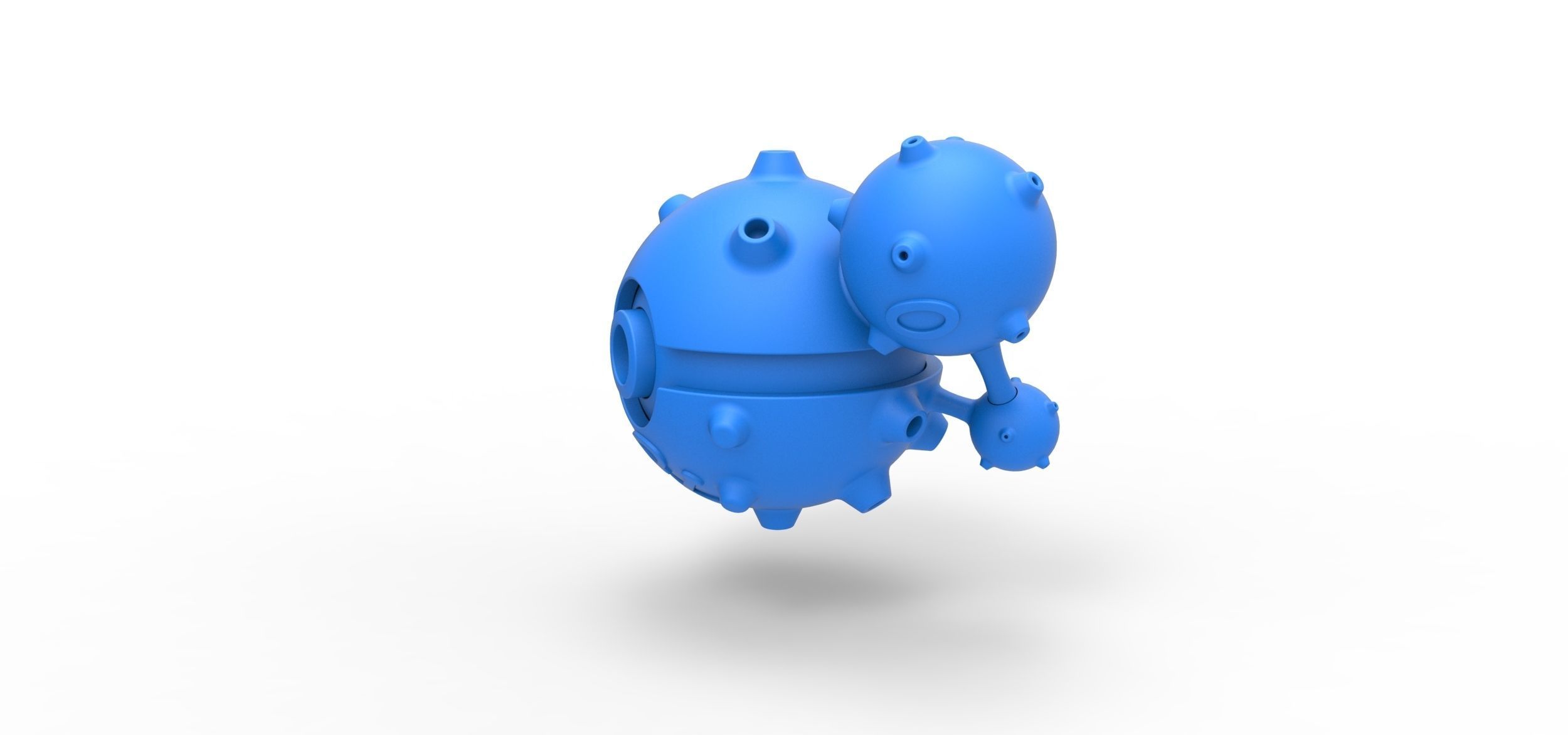Weezing orb 3D print model_16