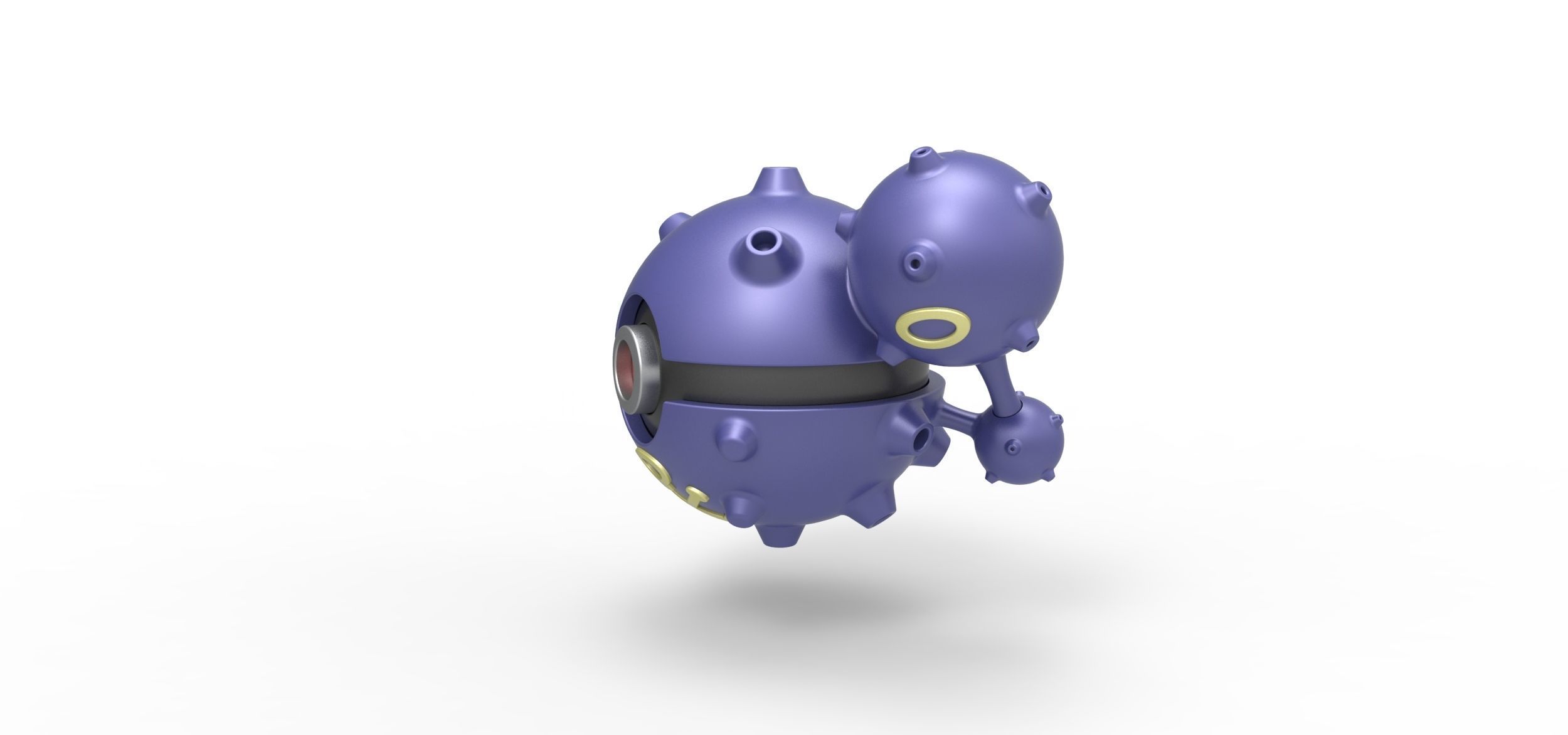 Weezing orb 3D print model_5