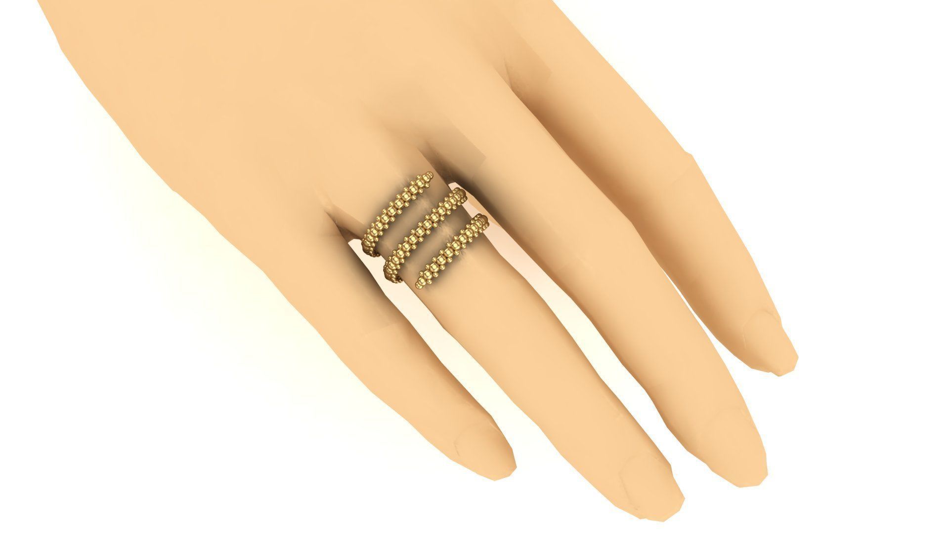 Anel Caracol  3D print model_2