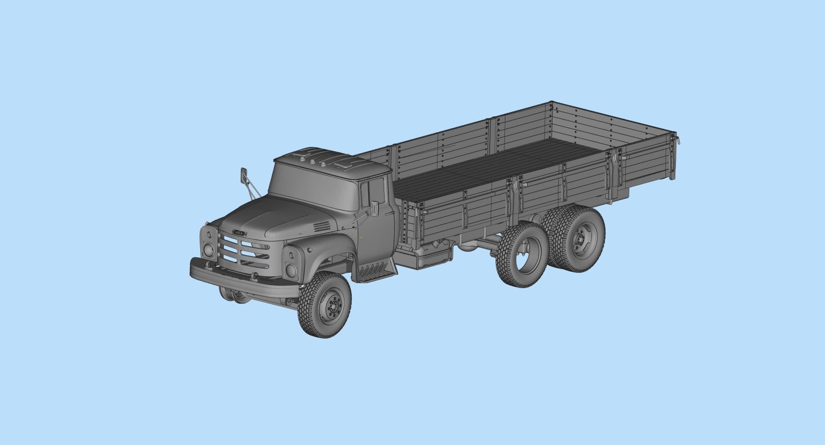 ZIL 133GYA truck model stl printable rc truck kits 3D model 3D ...
