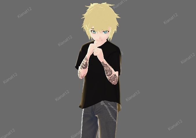 3d male vrchat avatar  Low-poly 3D model_22