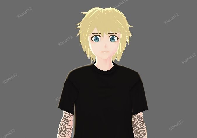 3d male vrchat avatar  Low-poly 3D model_17