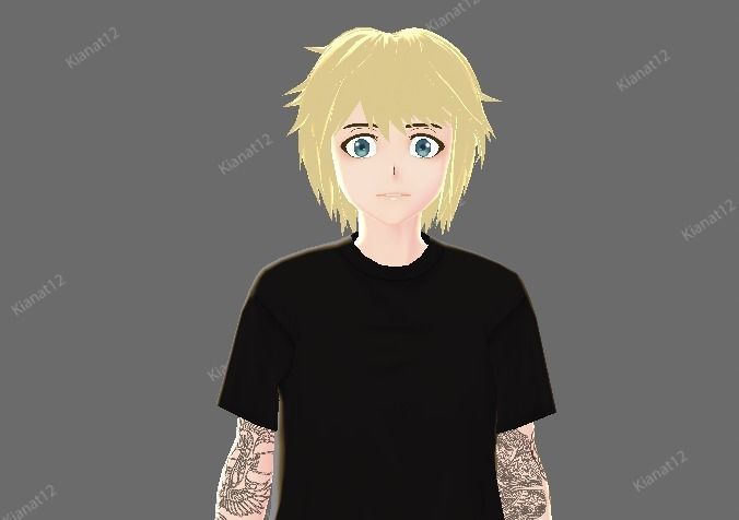 3d male vrchat avatar  Low-poly 3D model_16