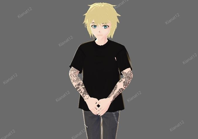 3d male vrchat avatar  Low-poly 3D model_19
