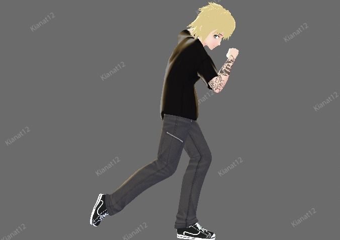 3d male vrchat avatar  Low-poly 3D model_9