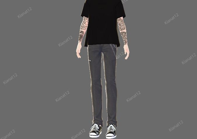 3d male vrchat avatar  Low-poly 3D model_10