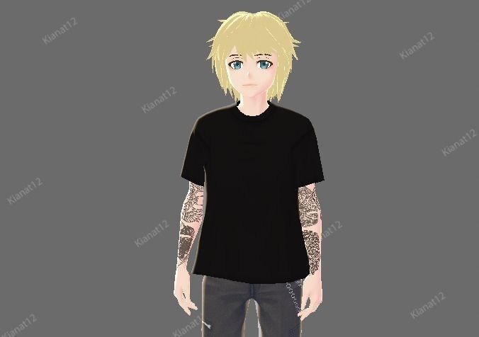 3d male vrchat avatar  Low-poly 3D model_21