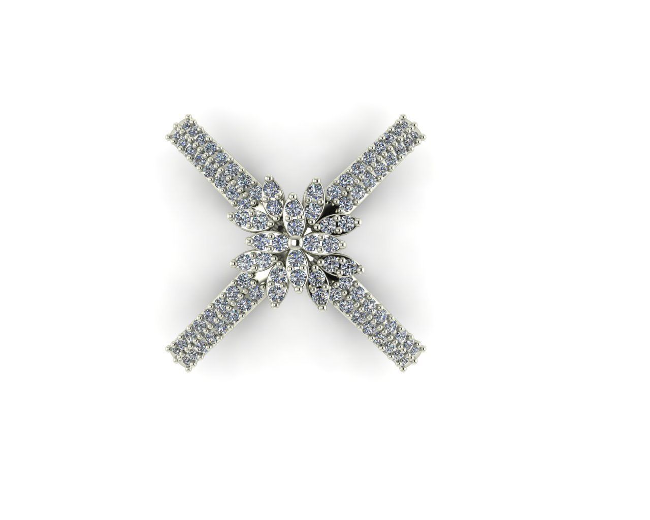  Double jeweled ring 3D print model_6