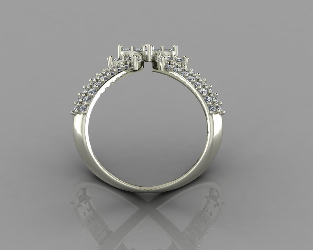  Double jeweled ring 3D print model_9