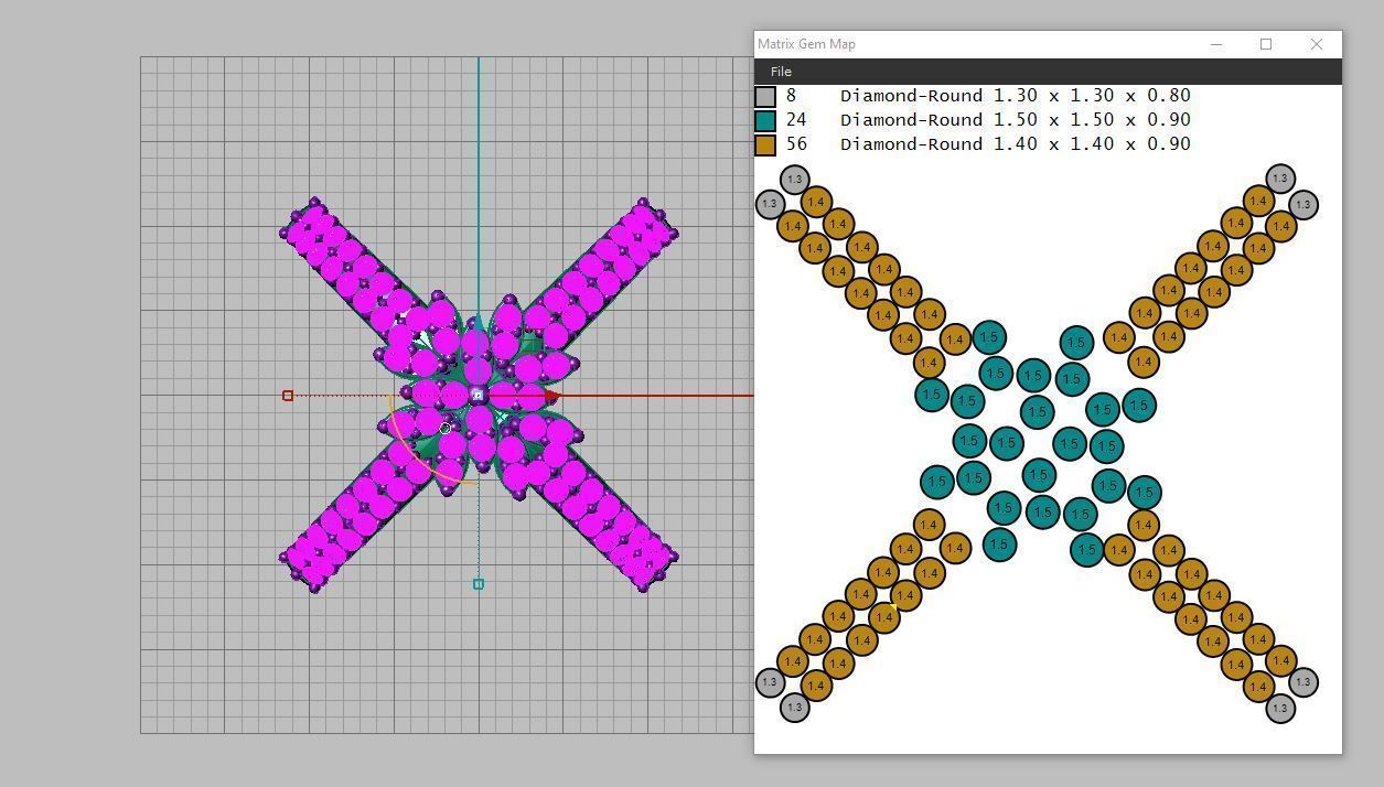  Double jeweled ring 3D print model_14