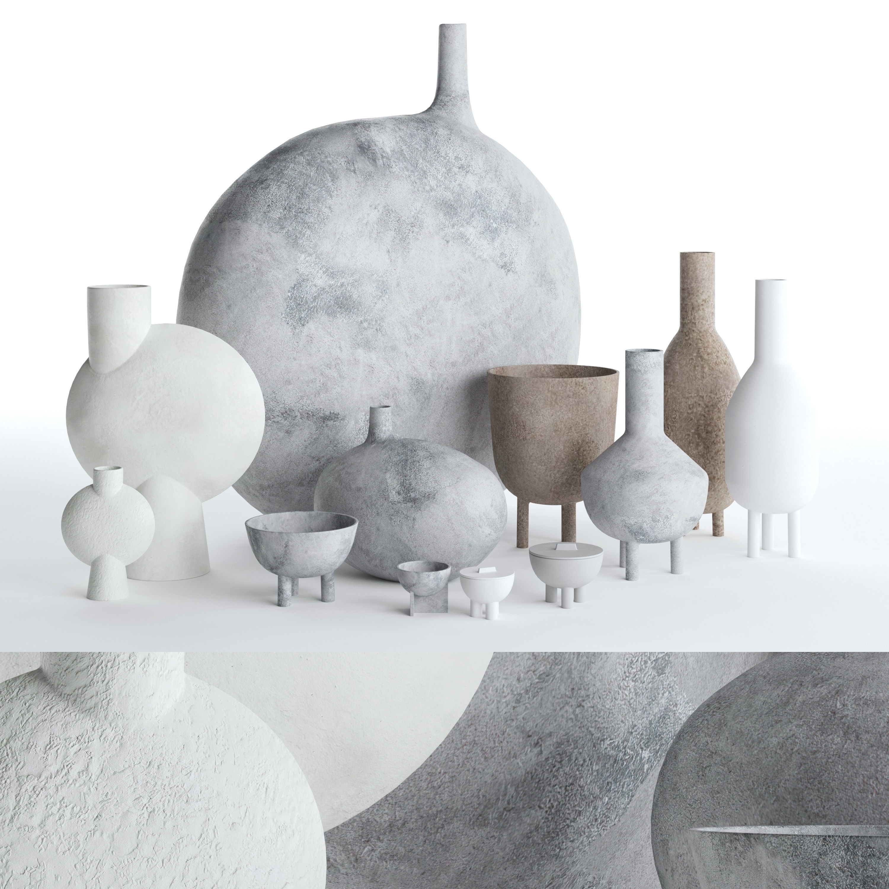 Vases 101 Copenhagen set 02 3D model_3