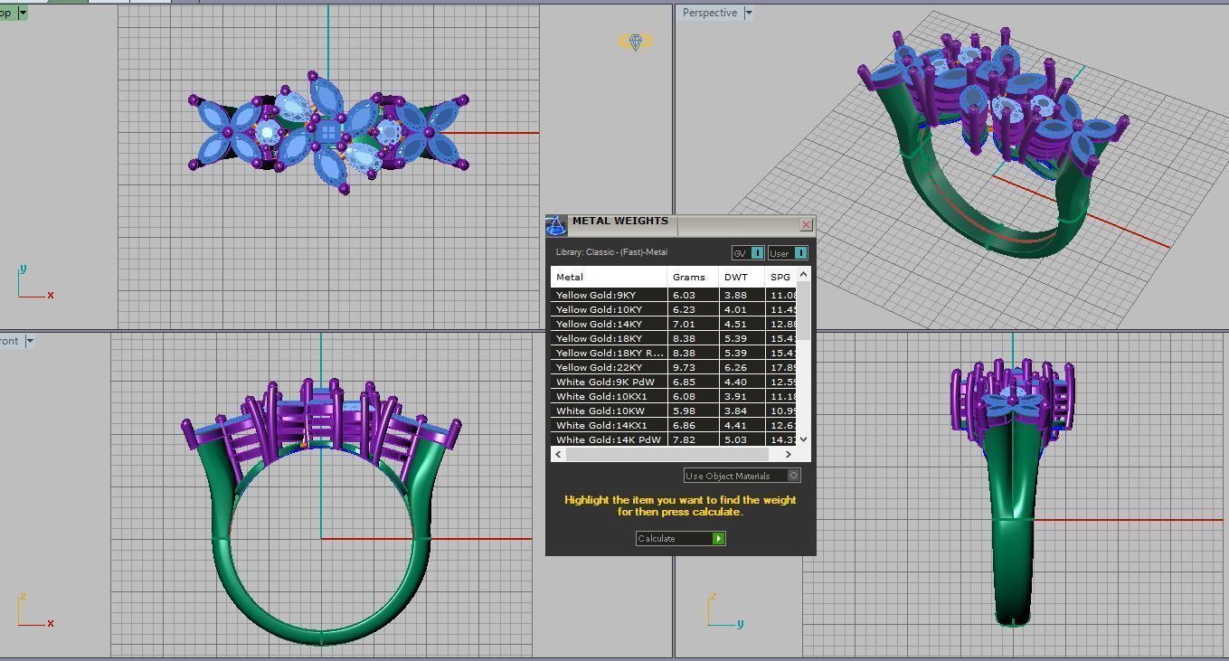 Marquis jewelry ring 3D print model_13