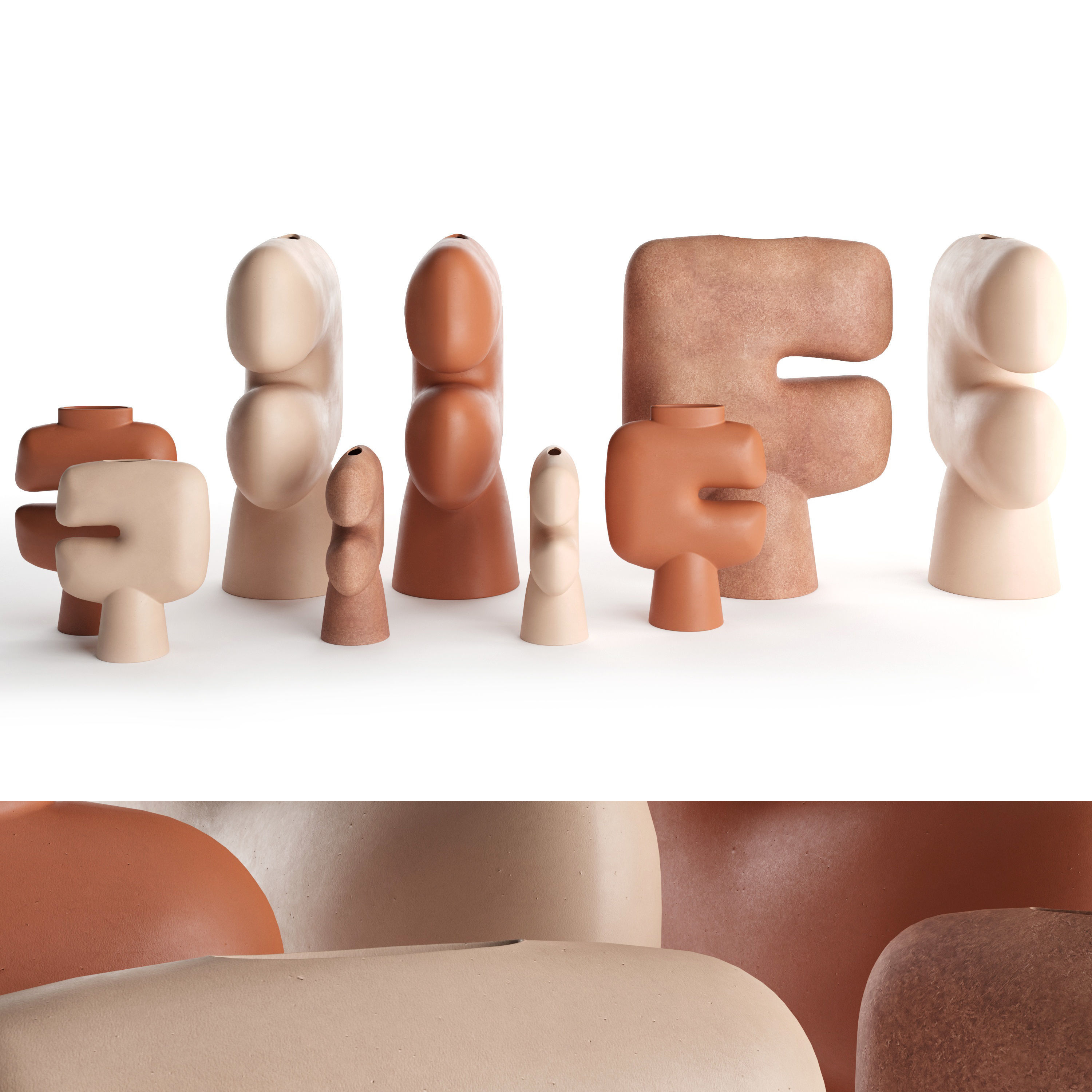 Vases 101 Copenhagen set 03 3D model_3