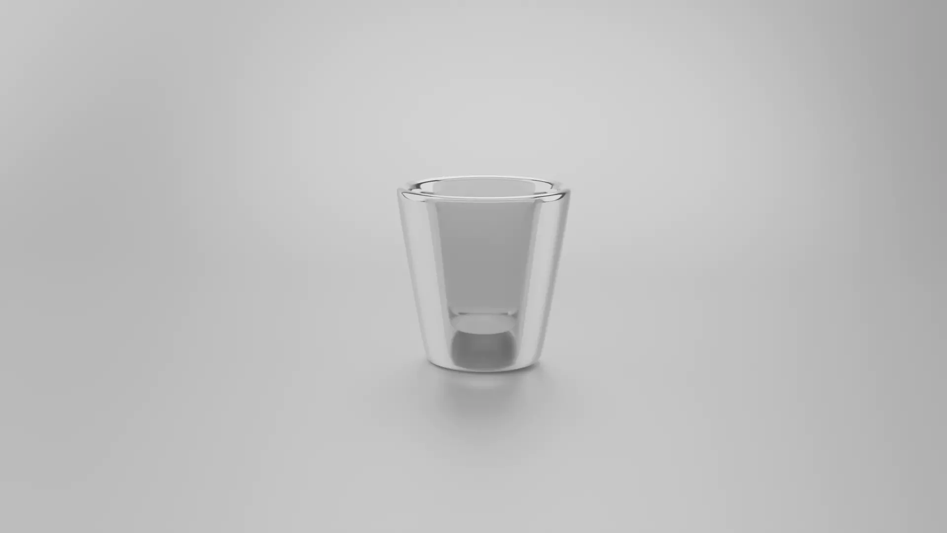 Glass shot Low-poly 3D model_0