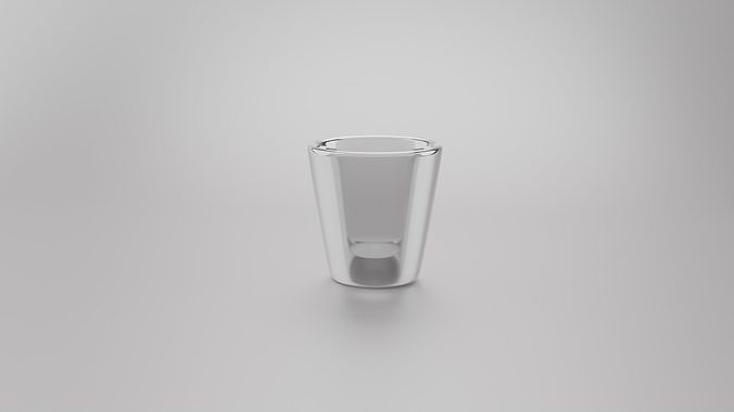 3D model Glass shot VR / AR / low-poly | CGTrader