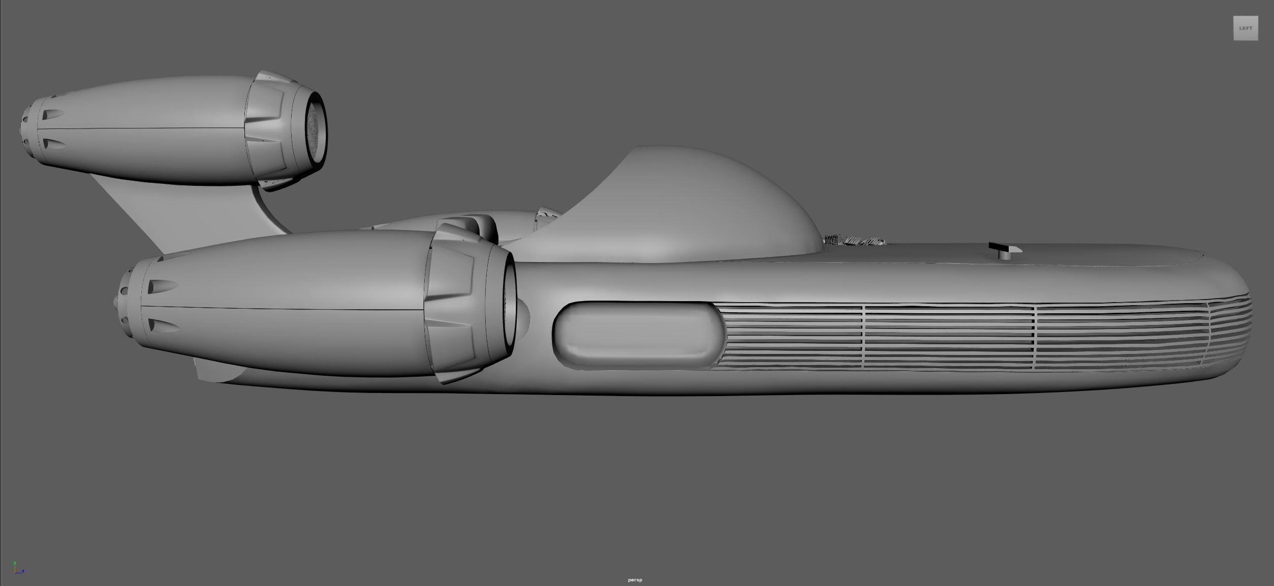 Landspeeder 3D model_14
