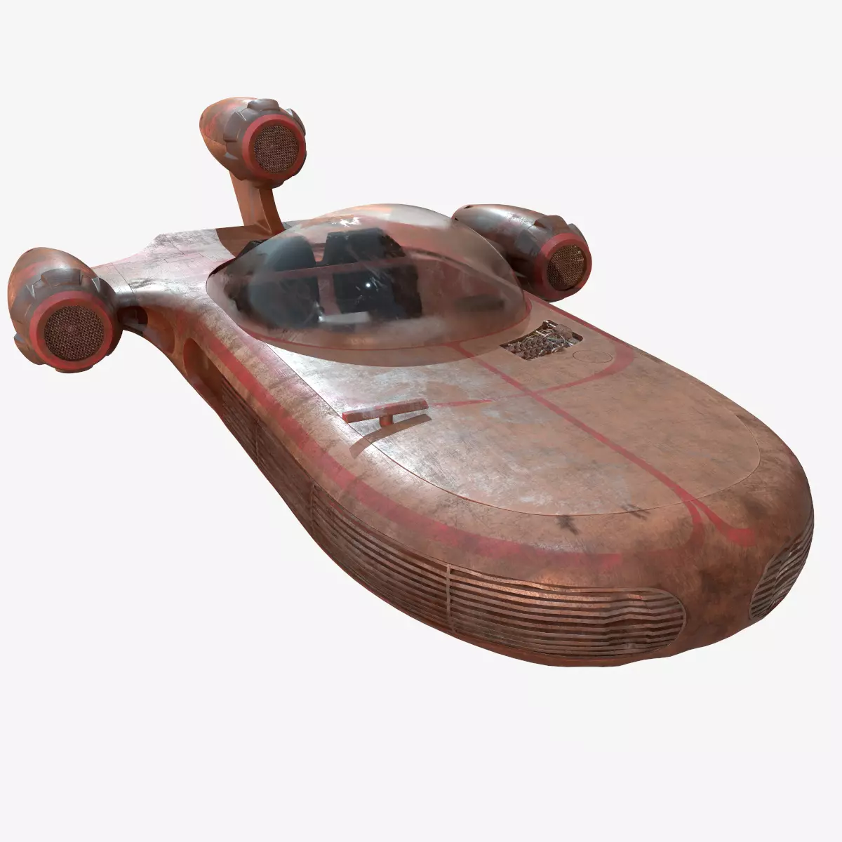 Landspeeder 3D model_0