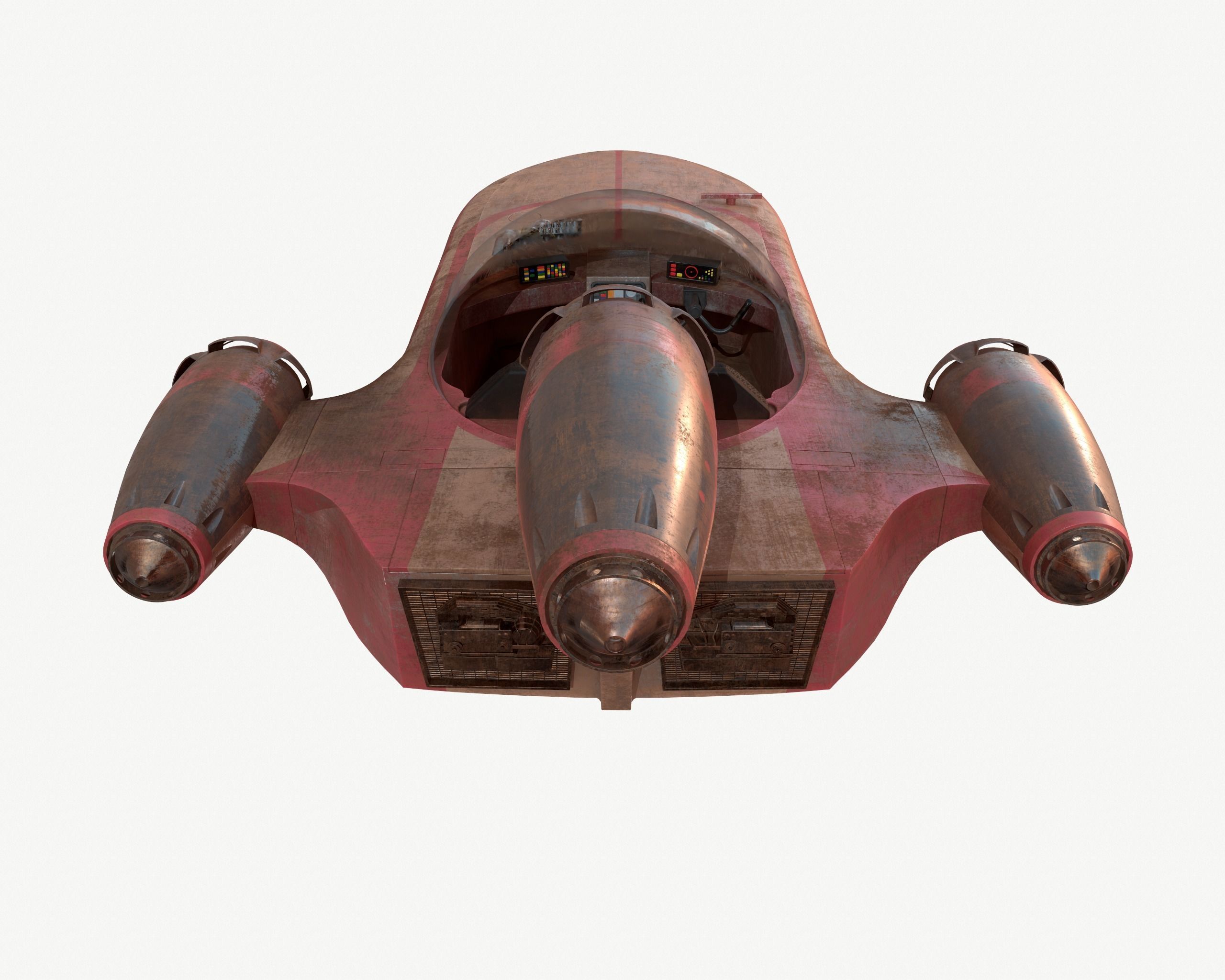 Landspeeder 3D model_7
