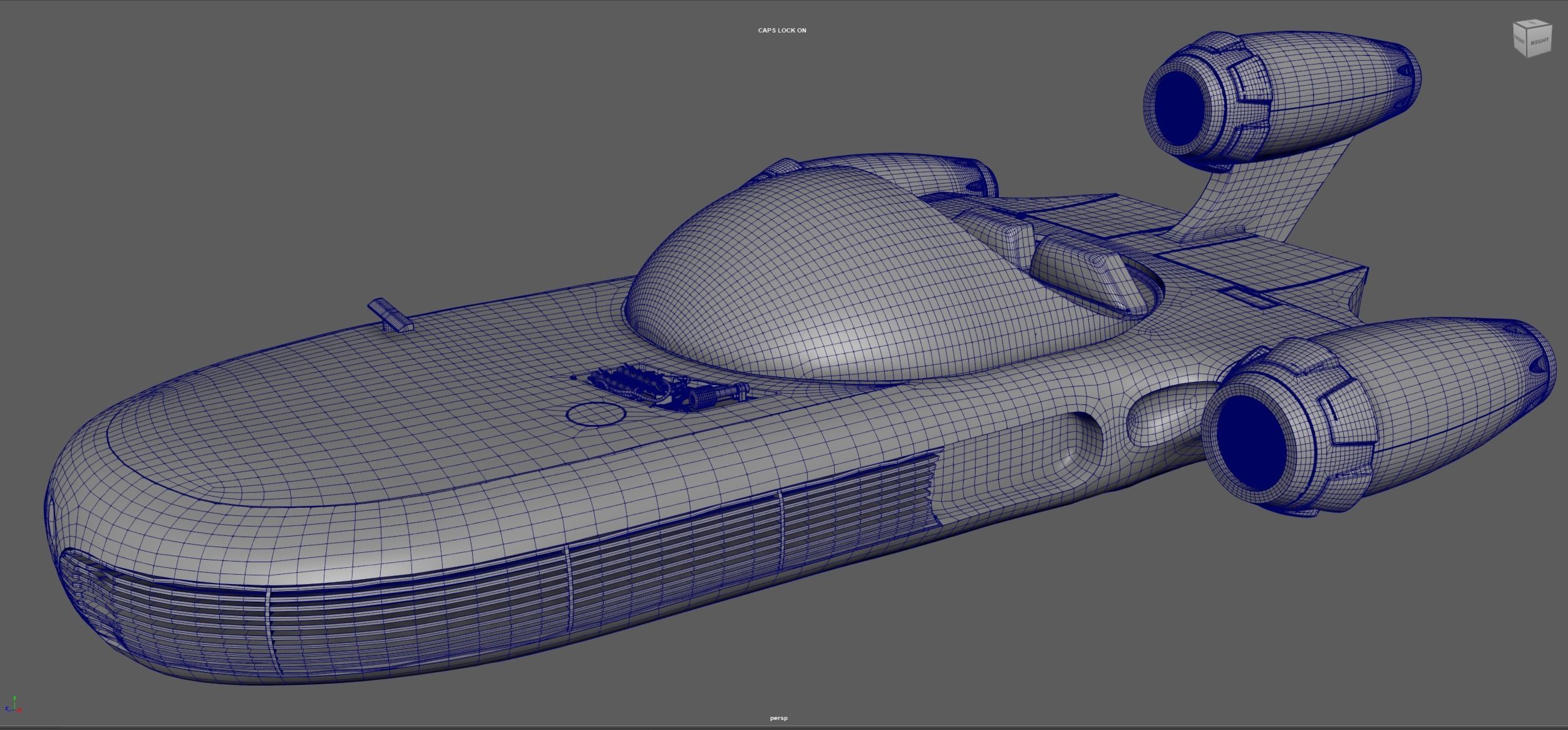 Landspeeder 3D model_13