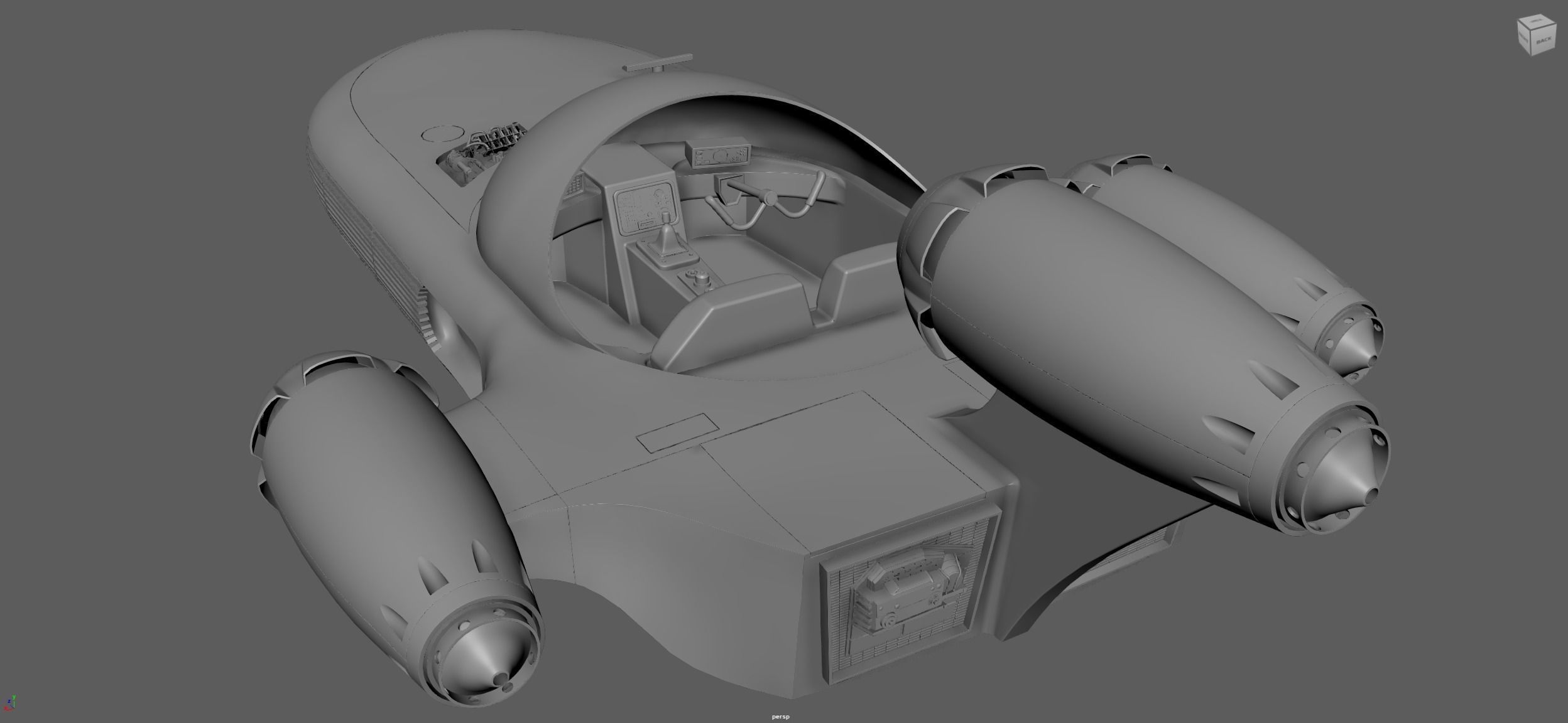 Landspeeder 3D model_18