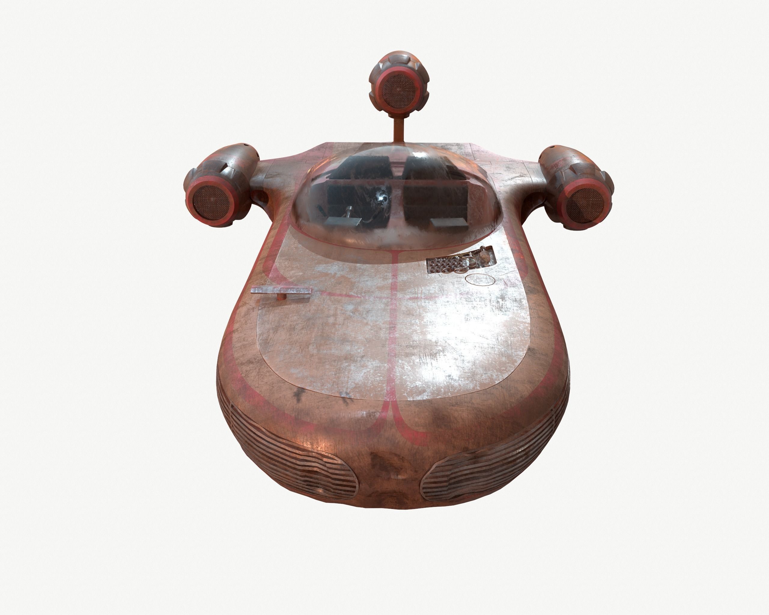 Landspeeder 3D model_6
