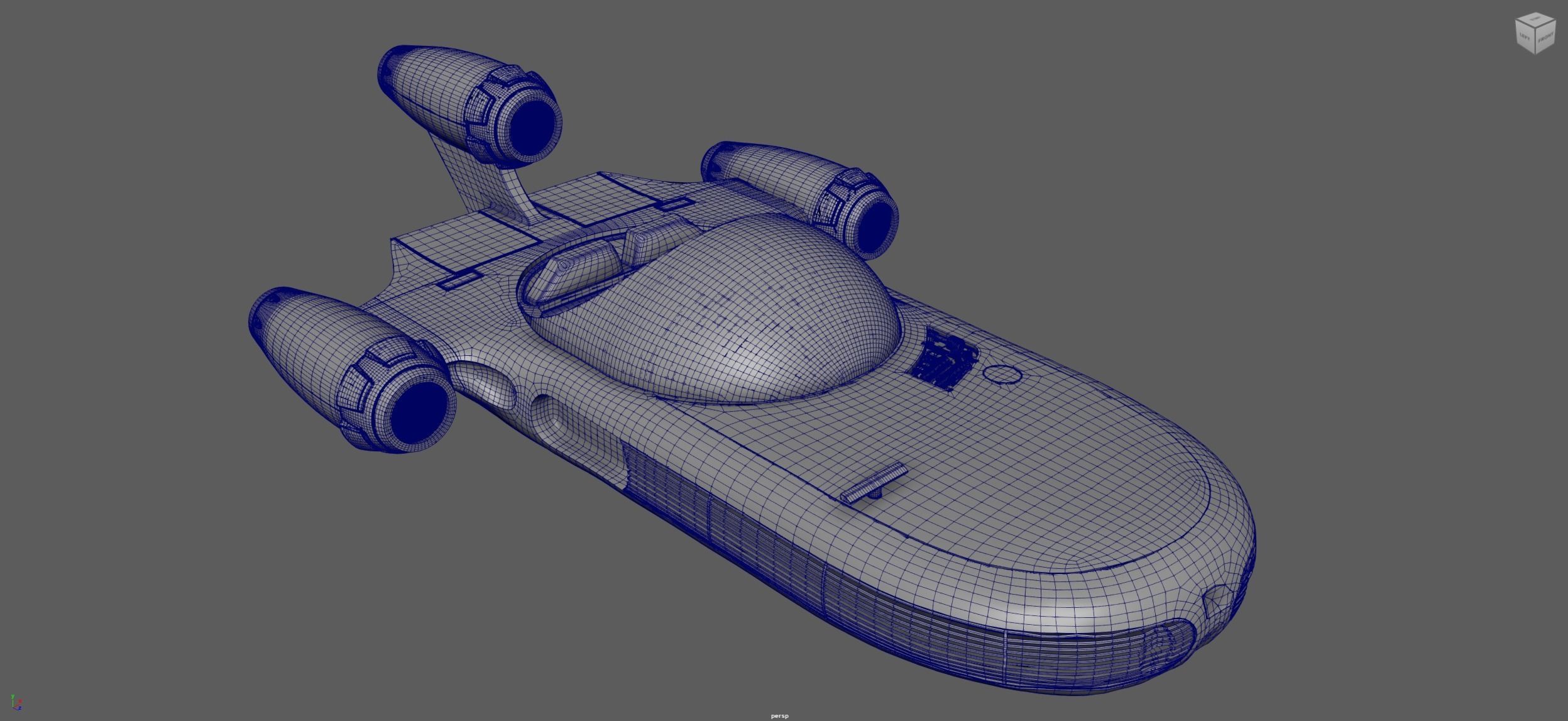 Landspeeder 3D model_11