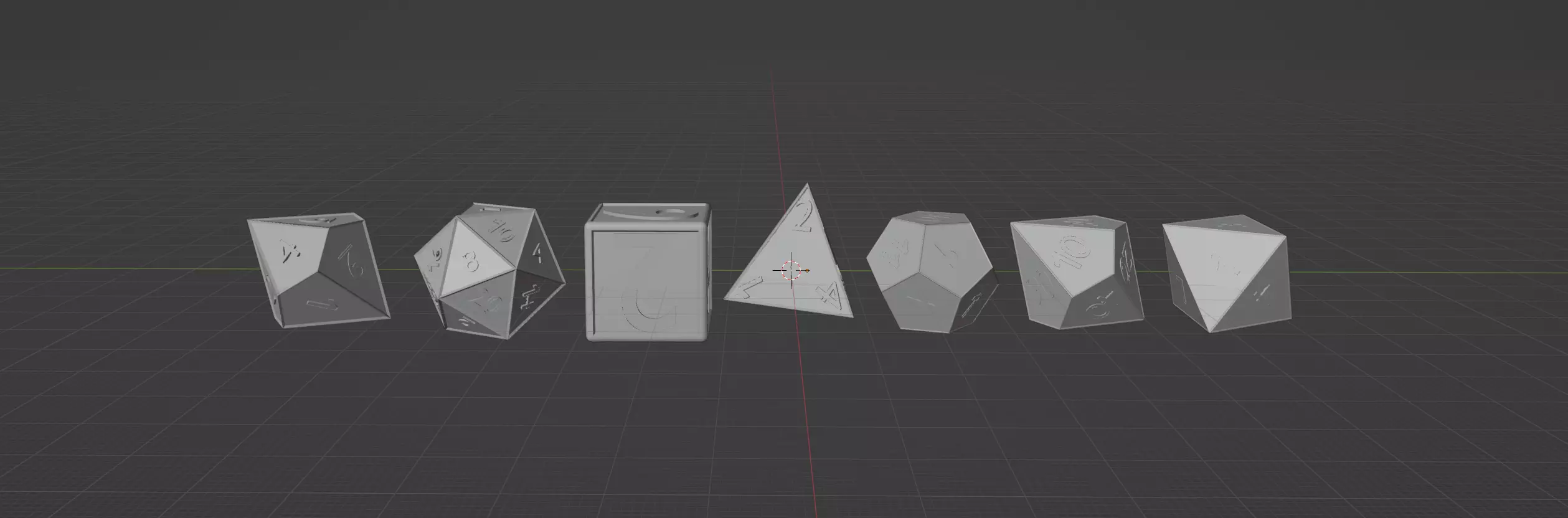 Full Dice set Free 3D model