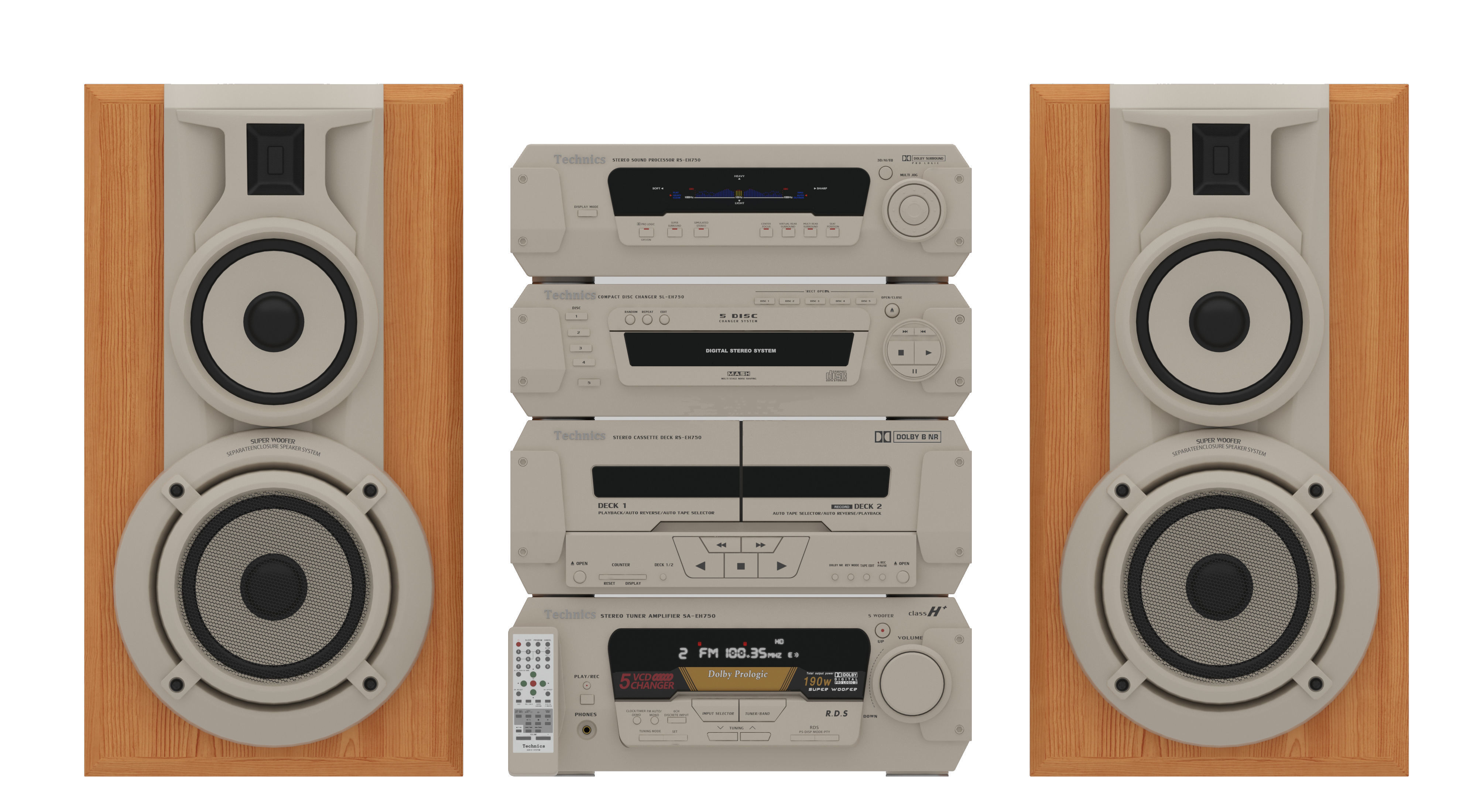 Technics EH750 3D model_2