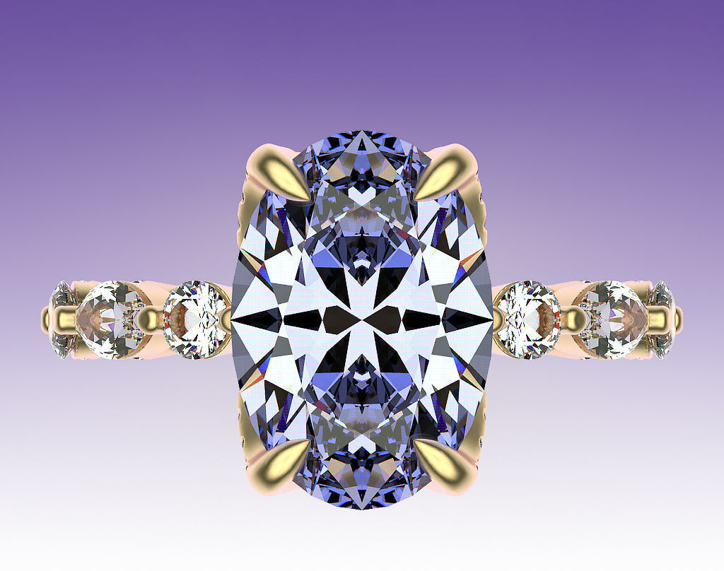 Ring Engagement Tulip 3D print model_3