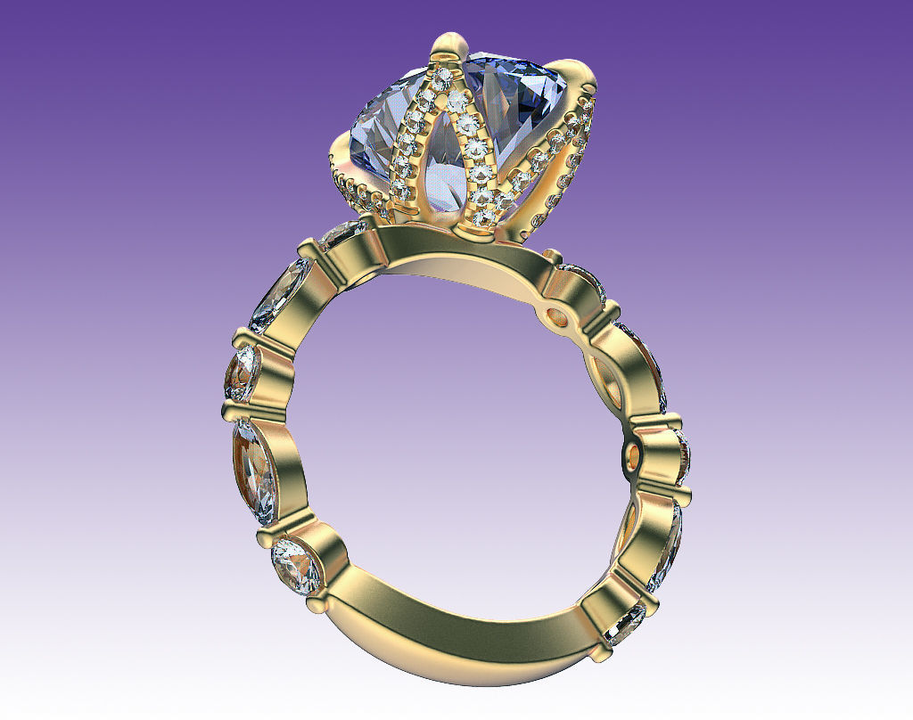 Ring Engagement Tulip 3D print model_7