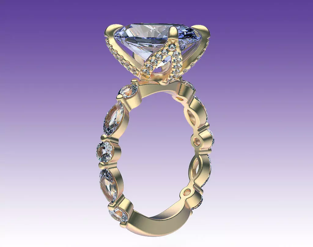 Ring Engagement Tulip 3D print model_0