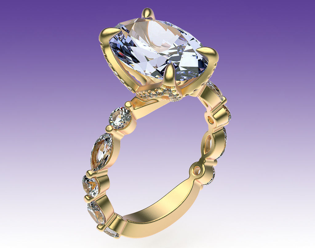 Ring Engagement Tulip 3D print model_2