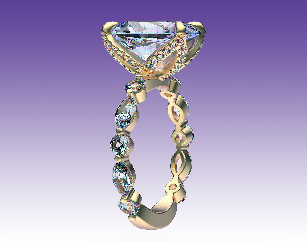 Ring Engagement Tulip 3D print model_8