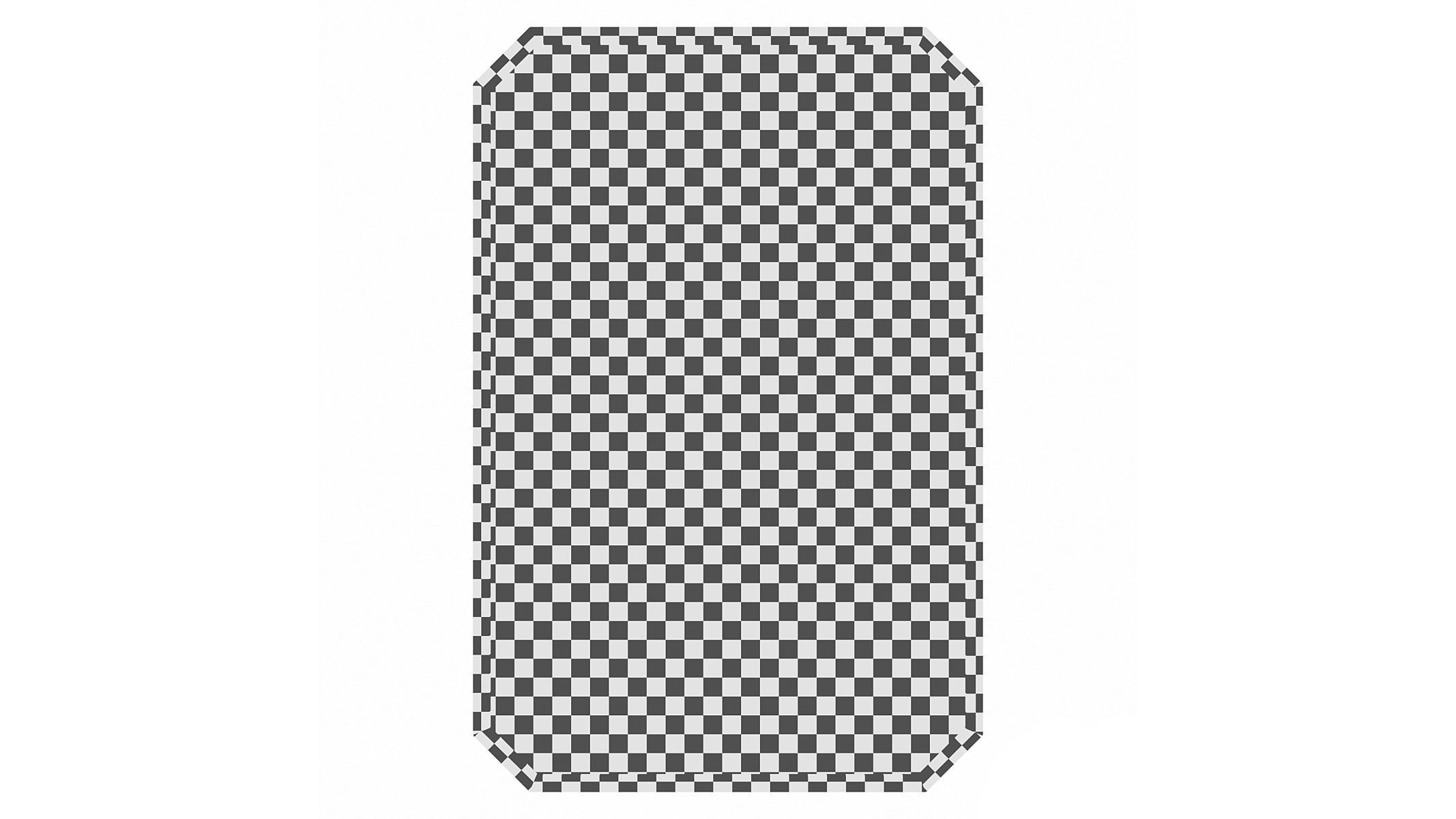 Medium Octagonal Gold Beveled Glass Classic Accent Mirror 3D model_3