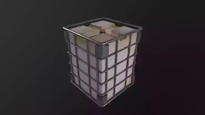 Water container 3D Model Low-poly 3D model