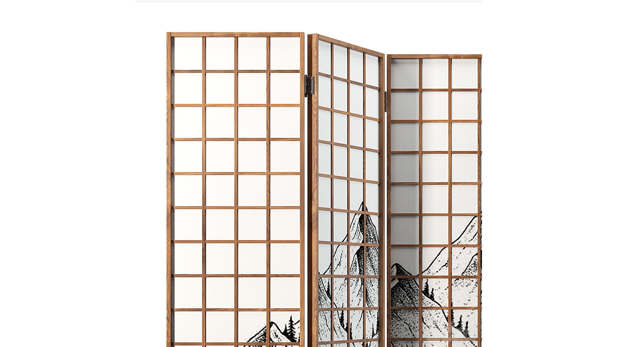 Panel Solid Wood GZ-M1001 3D model_1