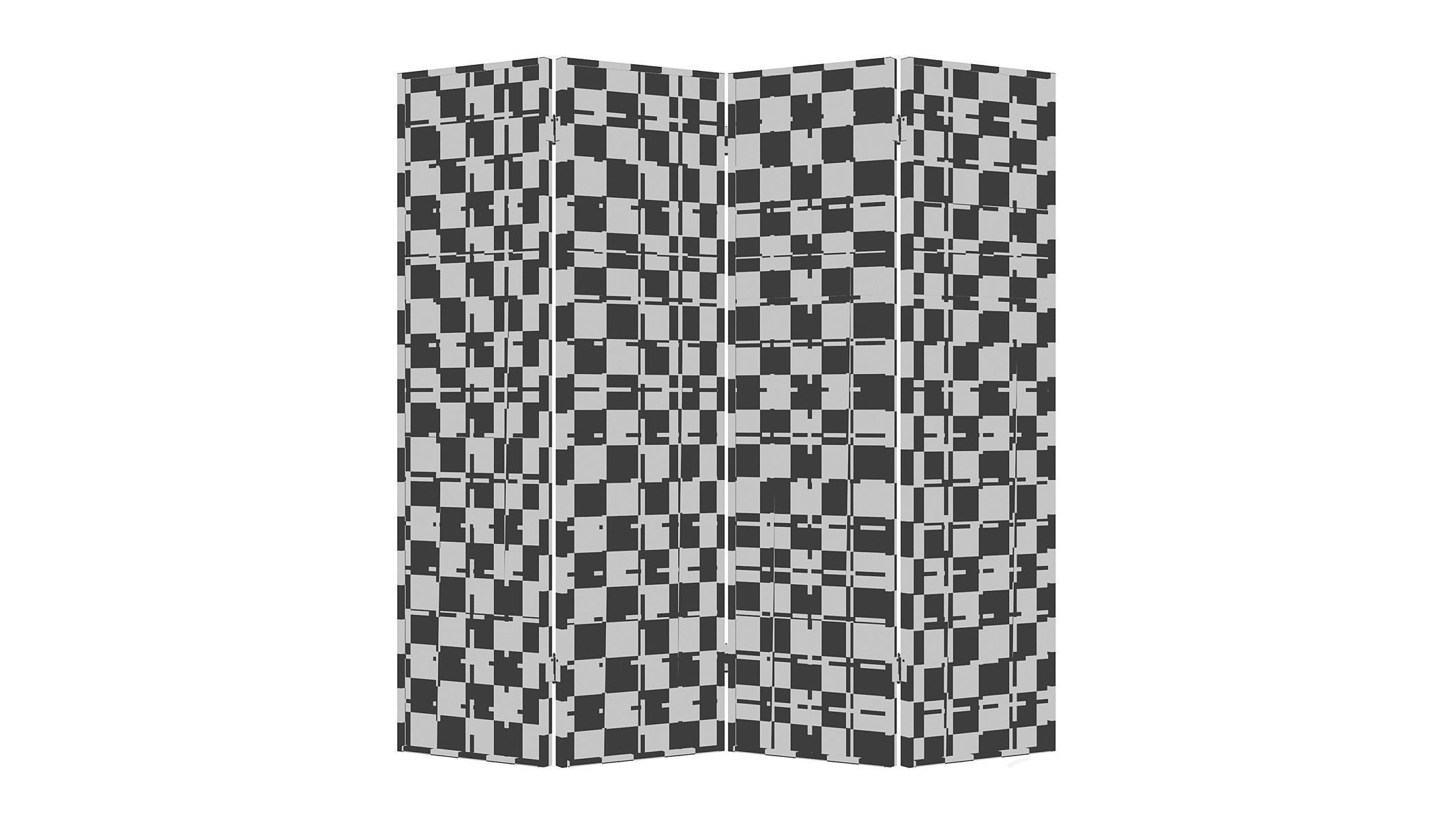 Panel Solid Wood GZ-M1001 3D model_5