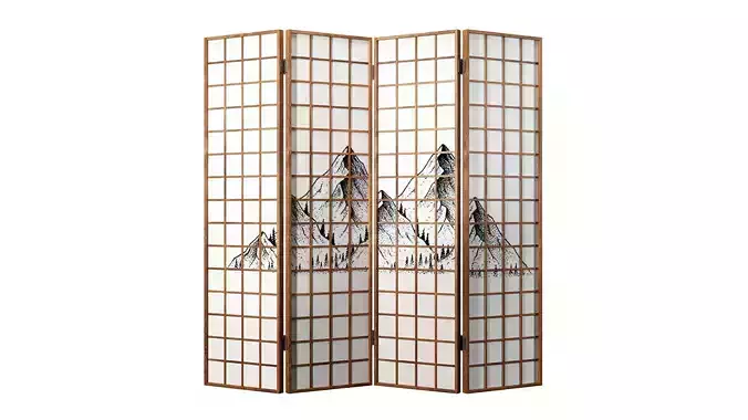 Panel Solid Wood GZ-M1001 3D model