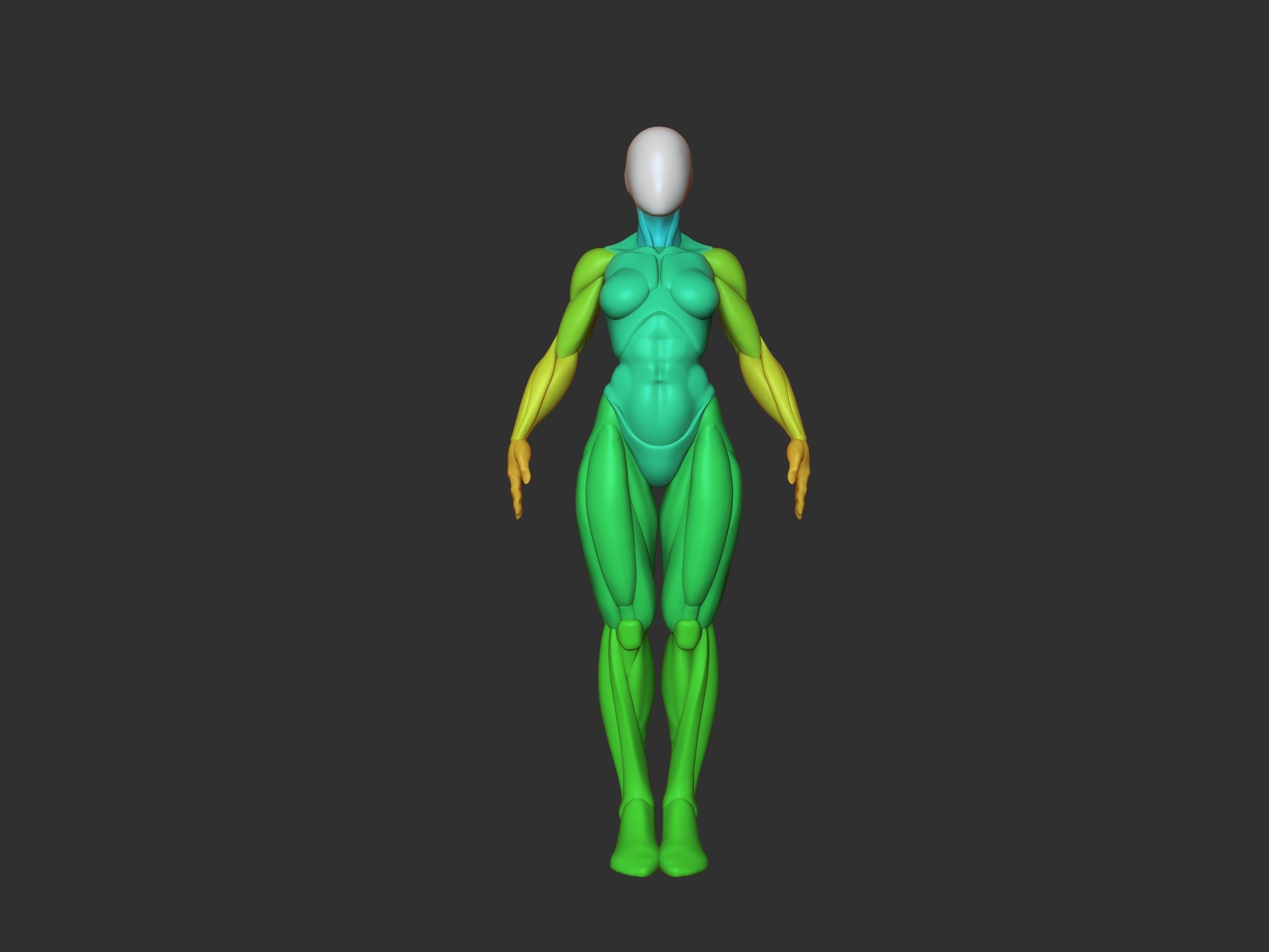 Female base mesh 3D print model_5
