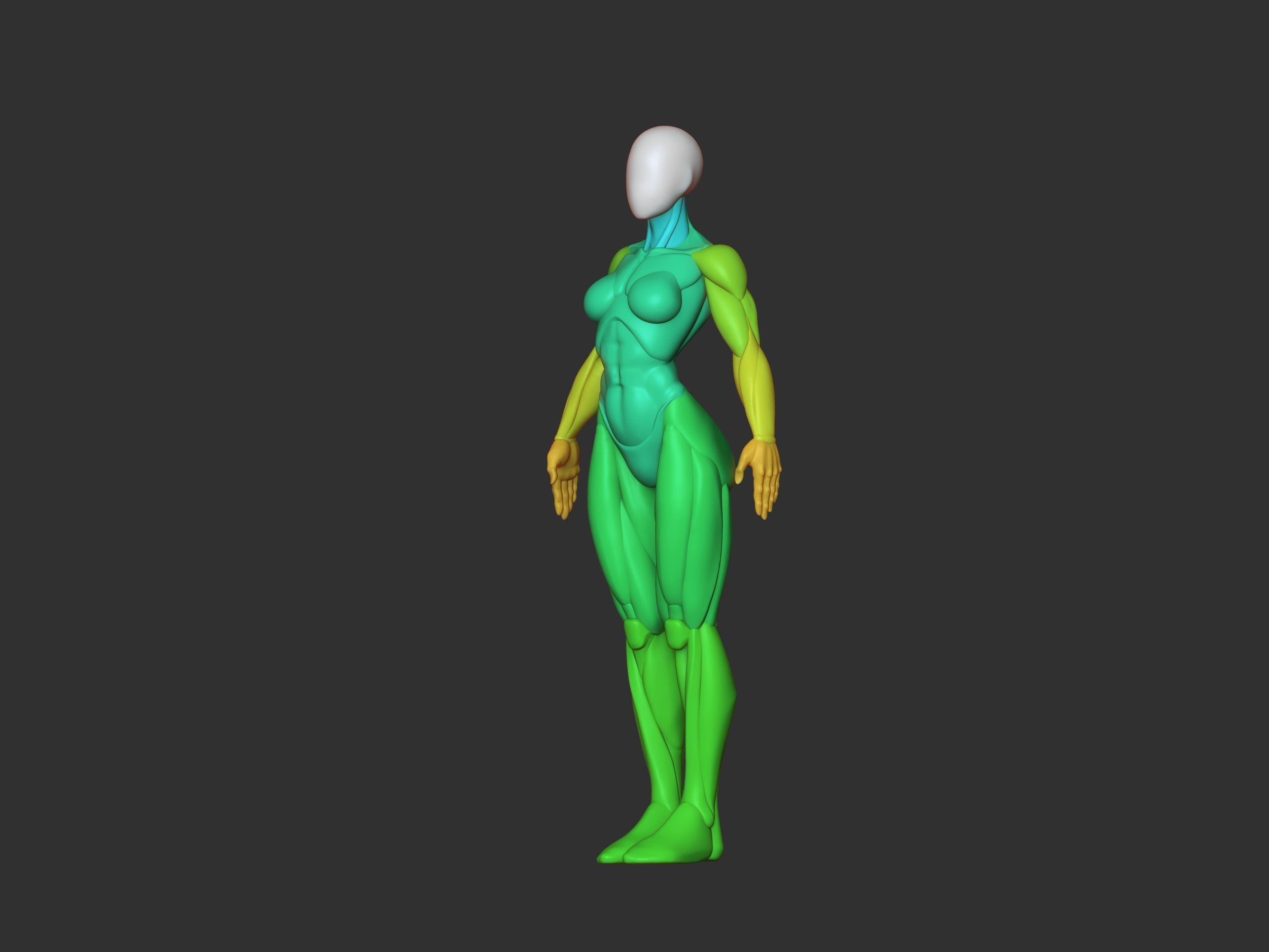 Female base mesh 3D print model_6